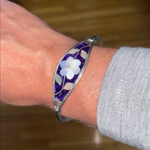 Floral Silver Bracelet